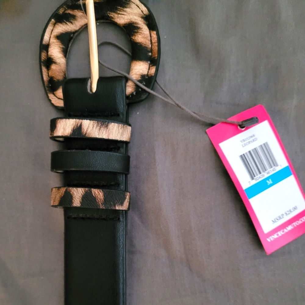 Vince Camuto belt leopard